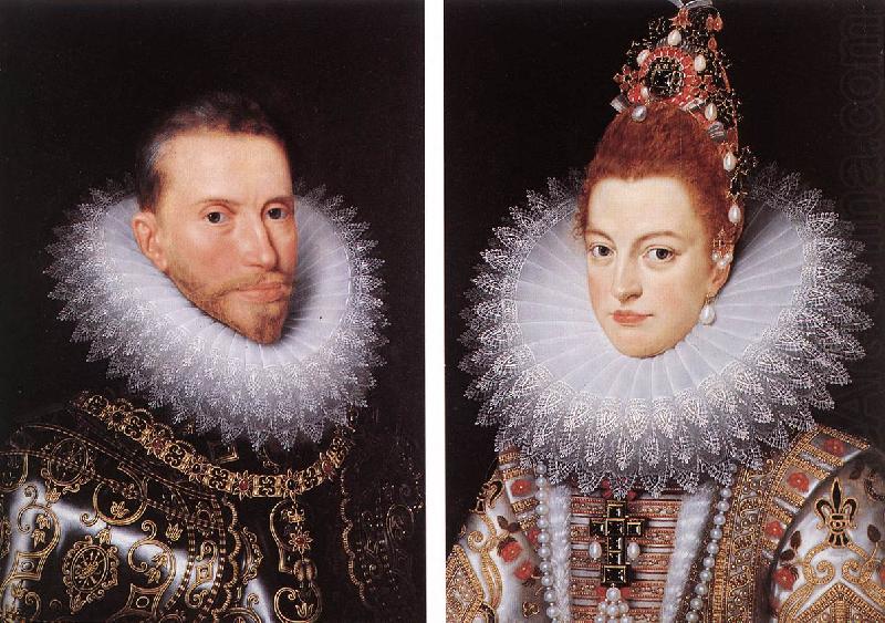 POURBUS, Frans the Younger Archdukes Albert and Isabella khnk oil painting picture